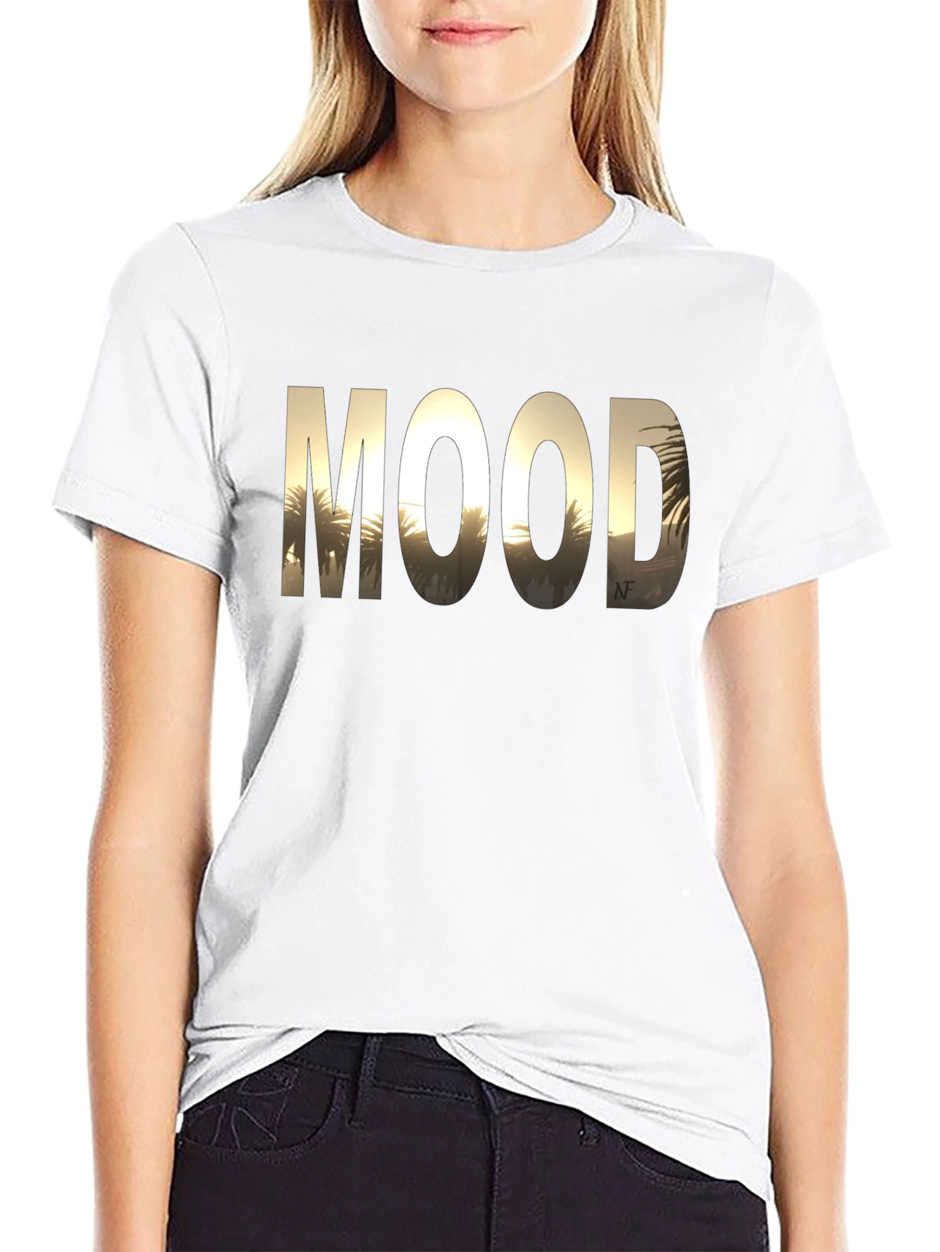 Mood Graphic Tee - Black Cotton T-Shirt