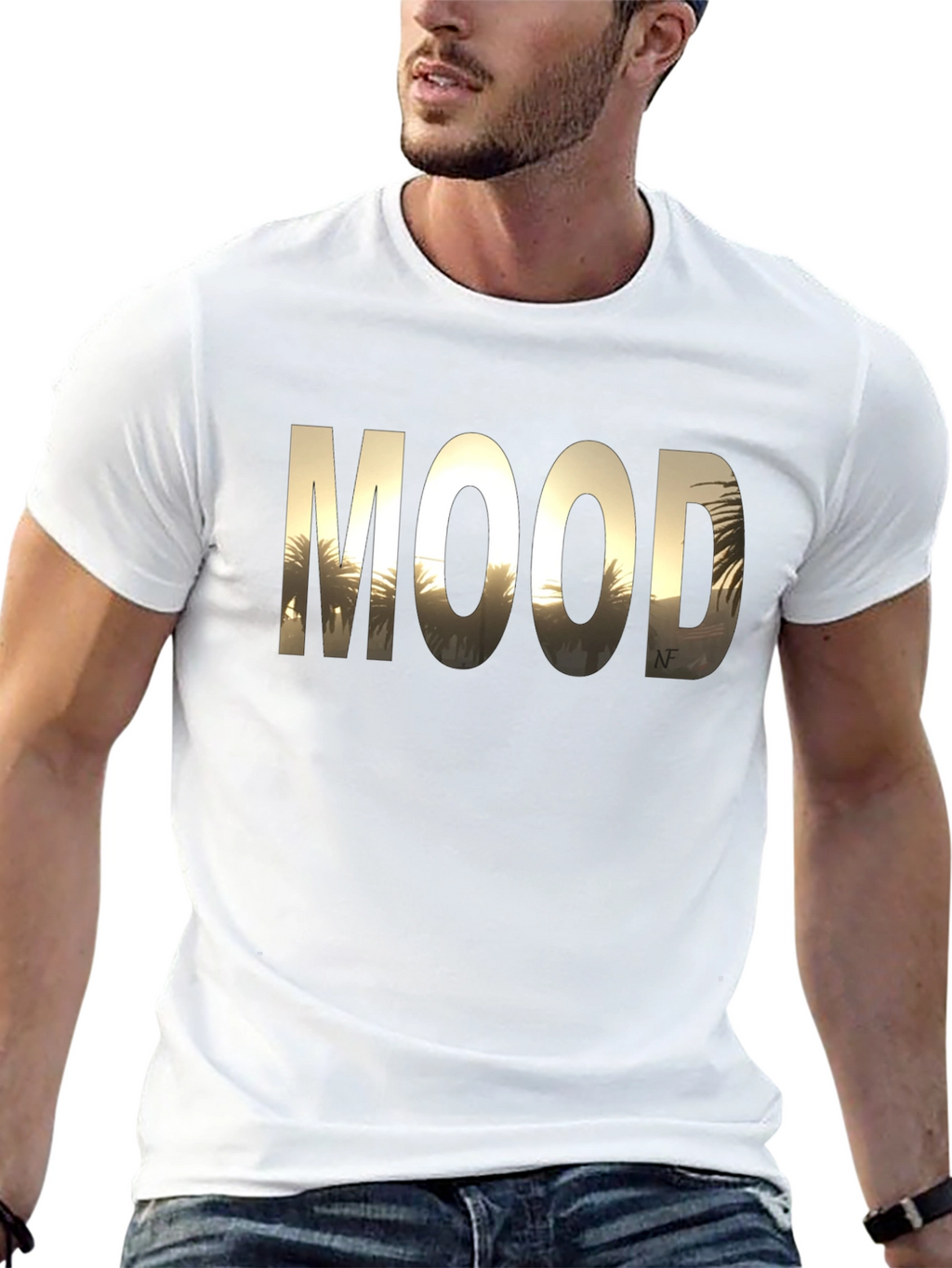 Mood Graphic Tee - Black Cotton T-Shirt