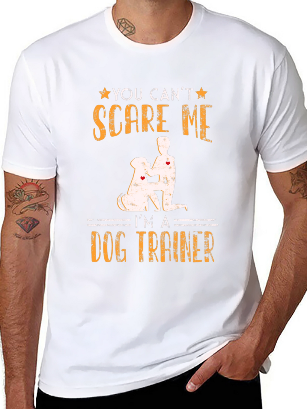 Dog Trainer T-Shirt - You Cant Scare Me!