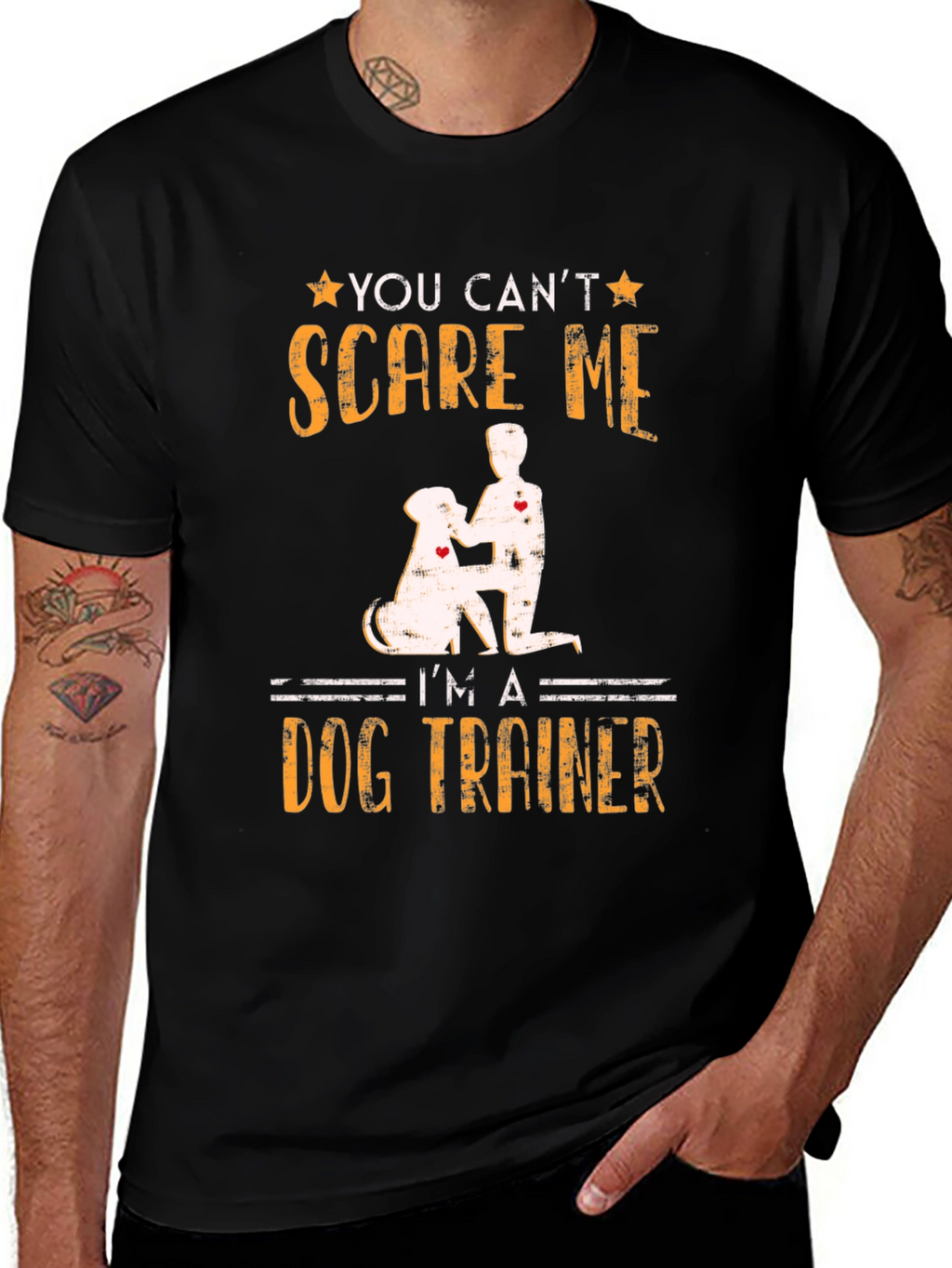 Dog Trainer T-Shirt - You Cant Scare Me!