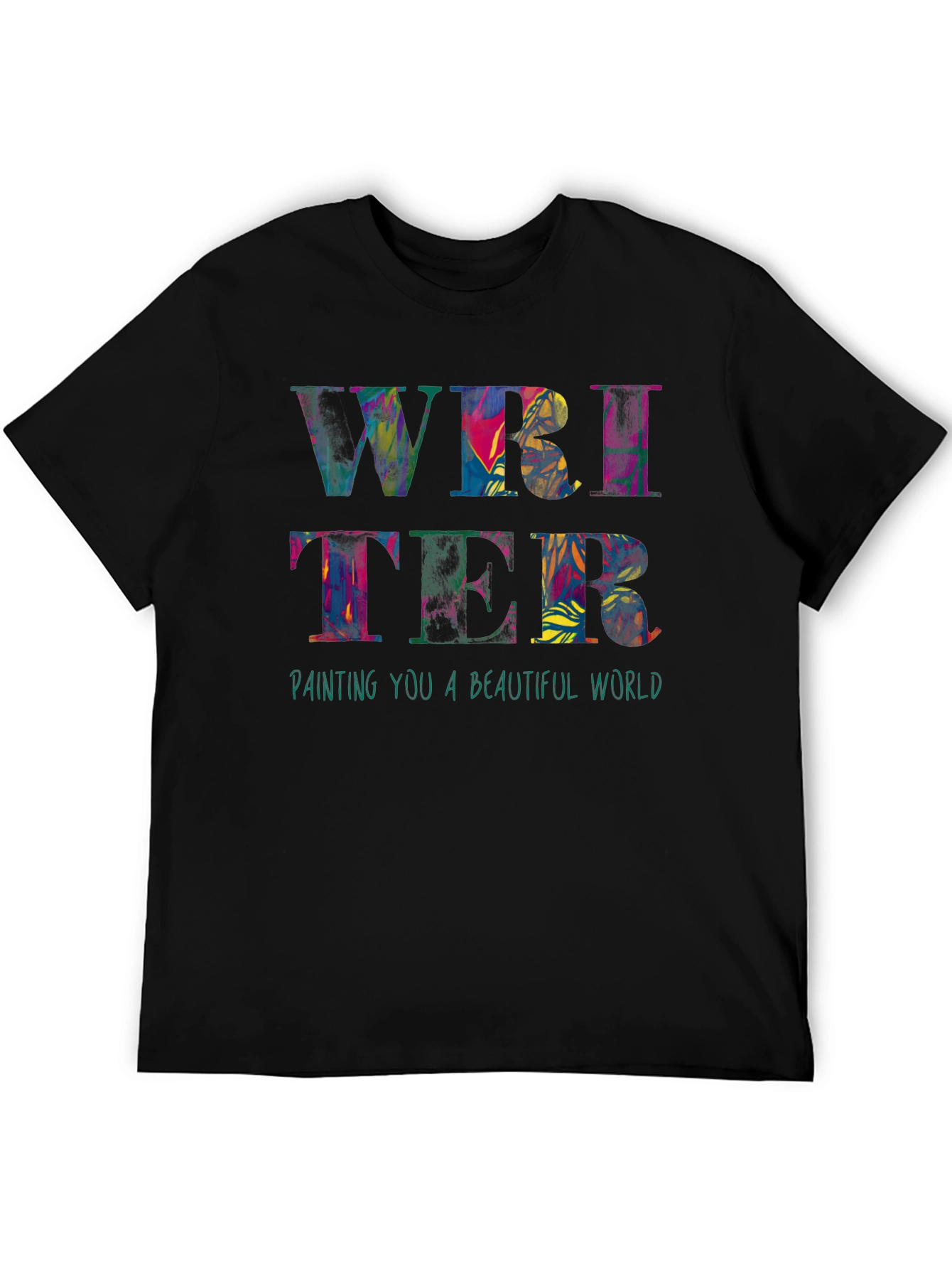 Colorful Writer Graphic T-Shirt