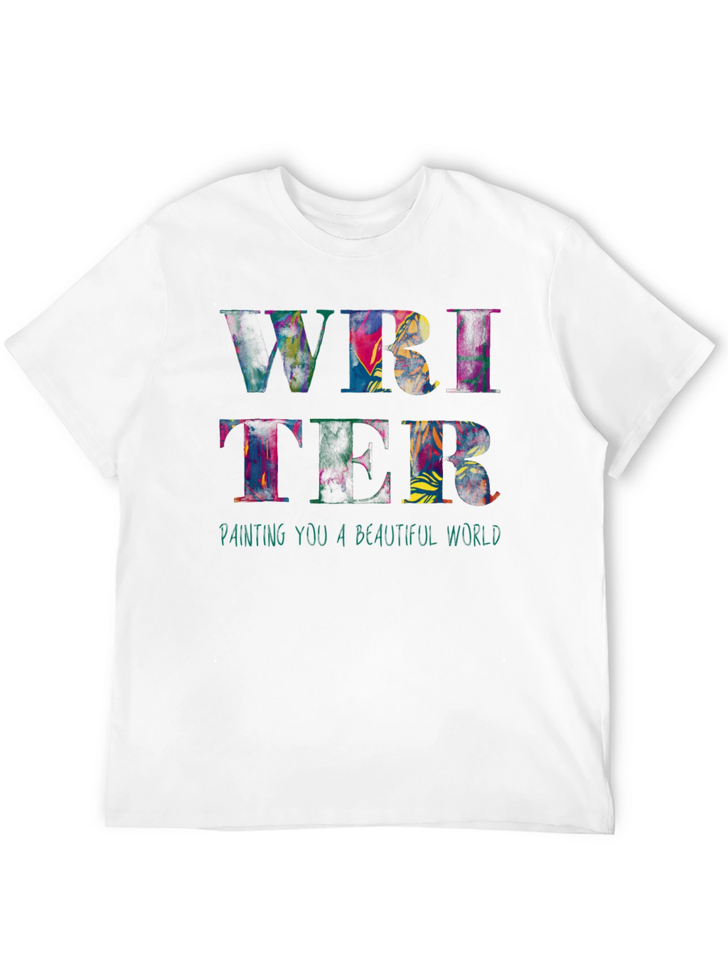 Colorful Writer Graphic T-Shirt