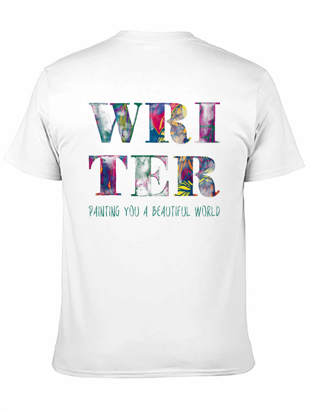 Colorful Writer Graphic T-Shirt