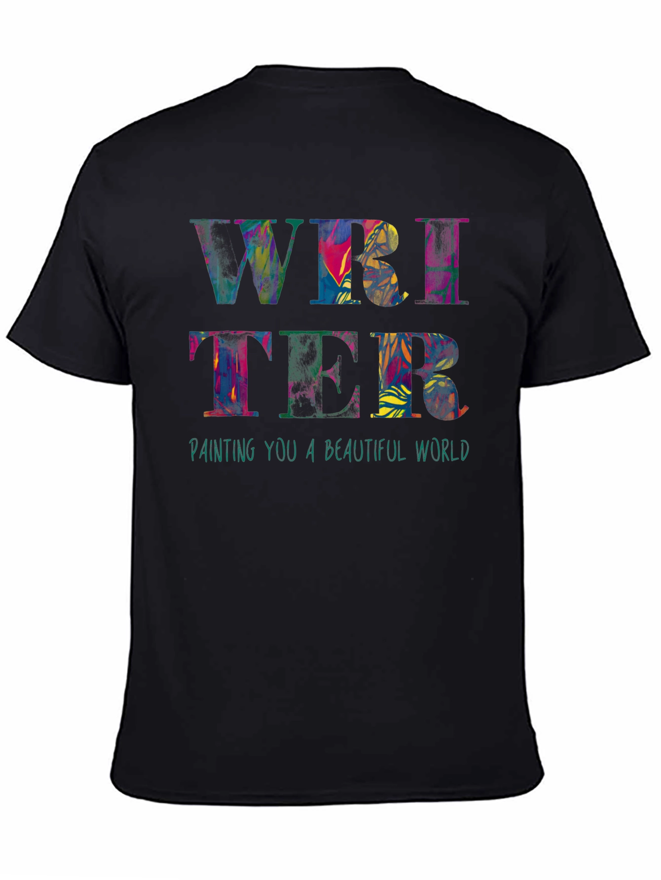 Colorful Writer Graphic T-Shirt