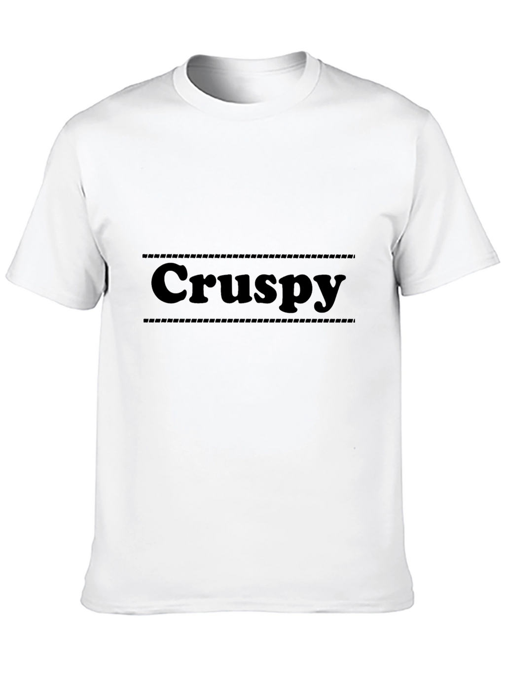 Crispy Black Graphic Tee - Unique Style