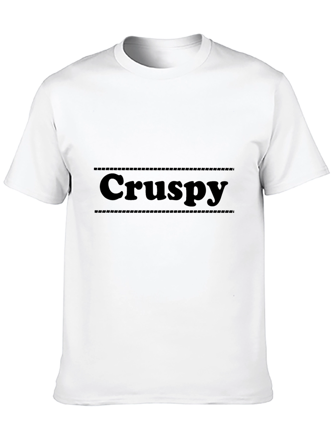Crispy Black Graphic Tee - Unique Style