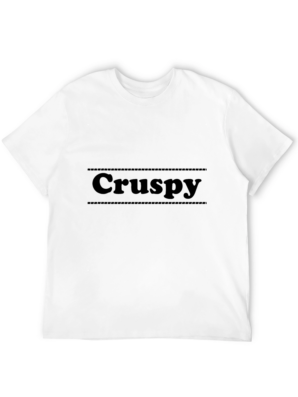 Crispy Black Graphic Tee - Unique Style