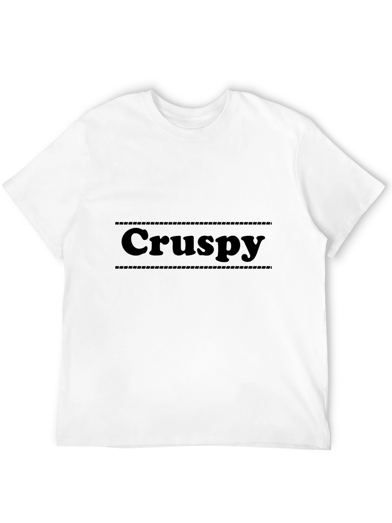 Crispy Black Graphic Tee - Unique Style
