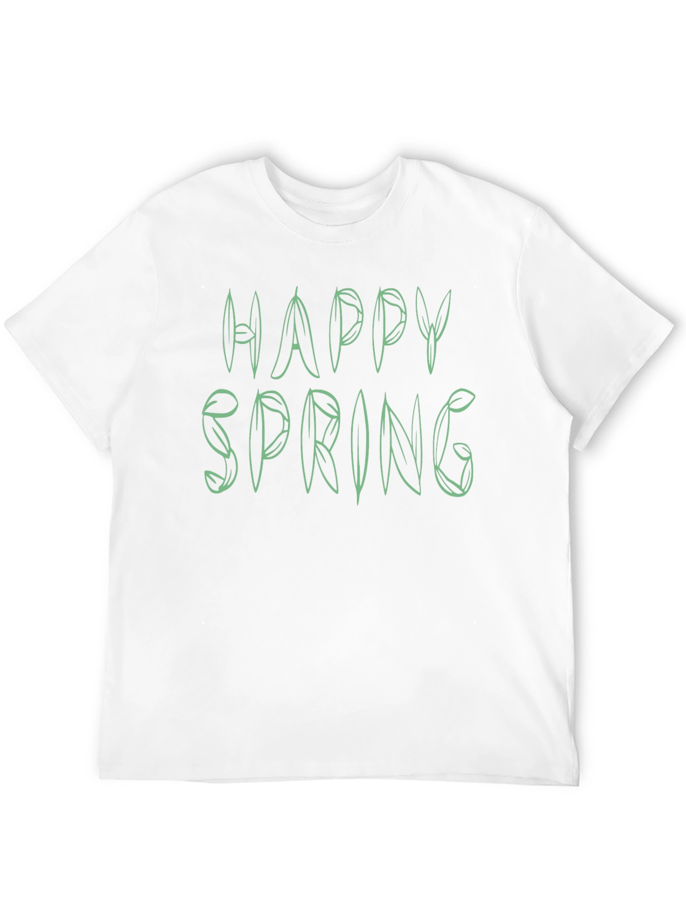 Happy Spring Green Leaf T-Shirt