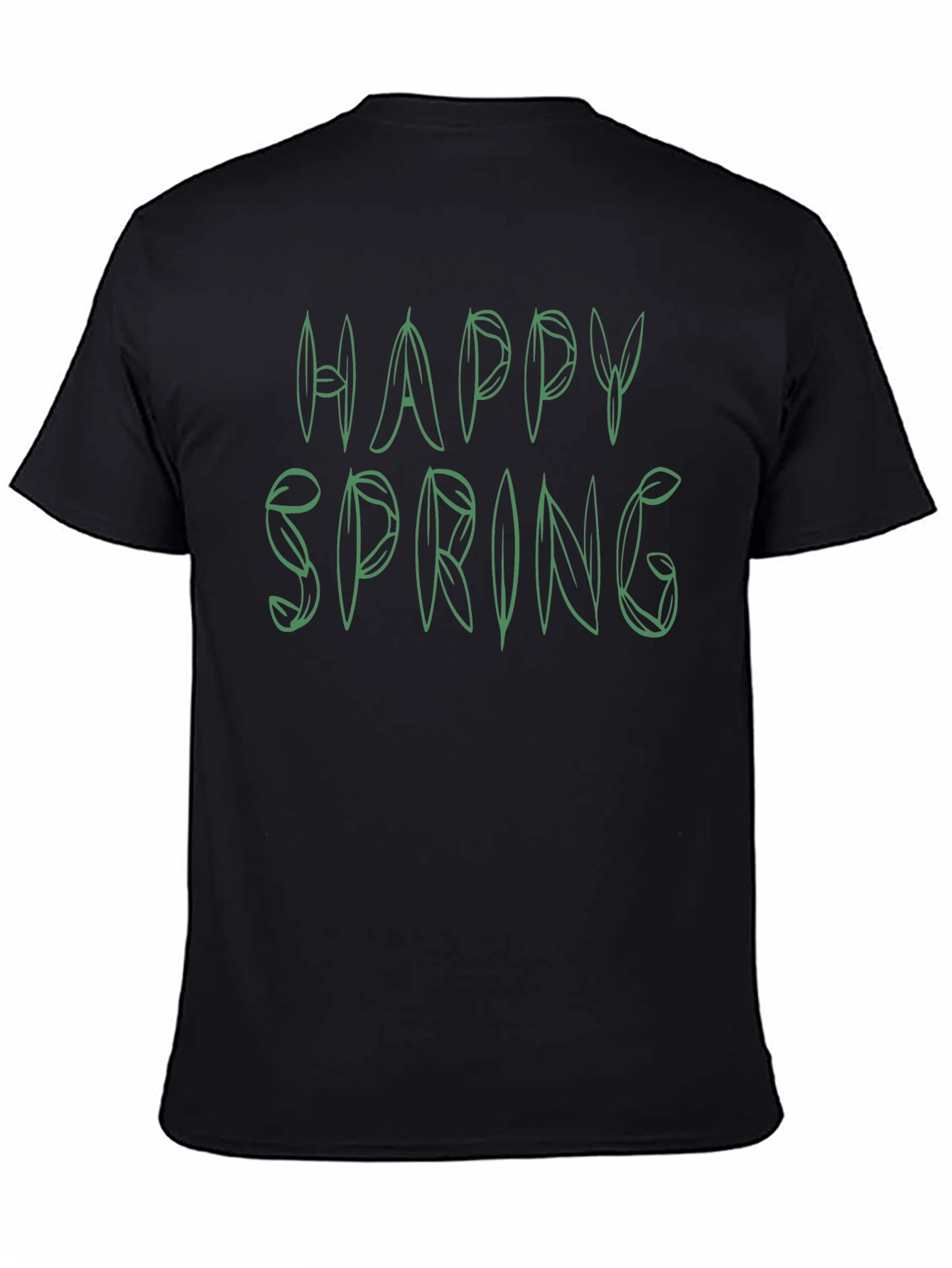 Happy Spring Green Leaf T-Shirt