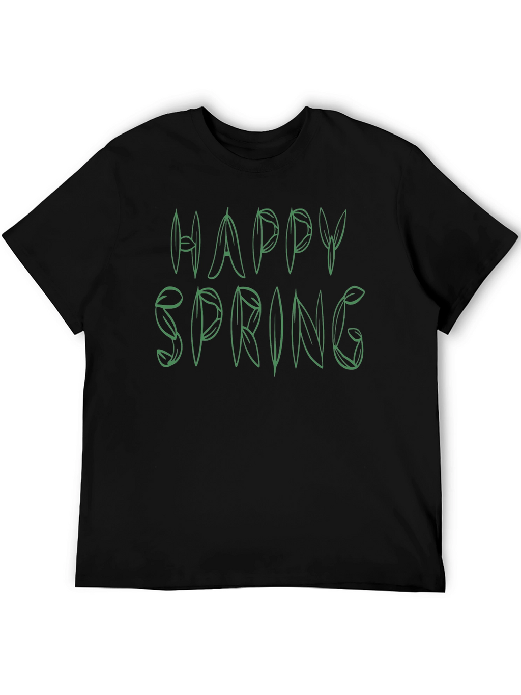Happy Spring Green Leaf T-Shirt