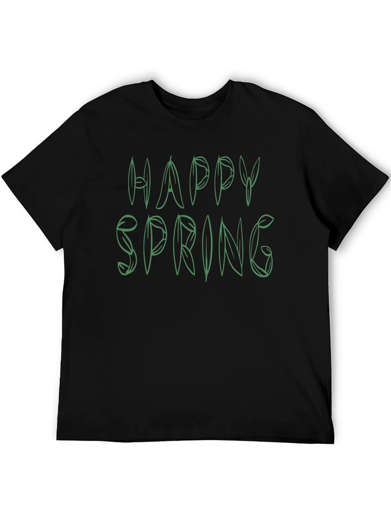 Happy Spring Green Leaf T-Shirt
