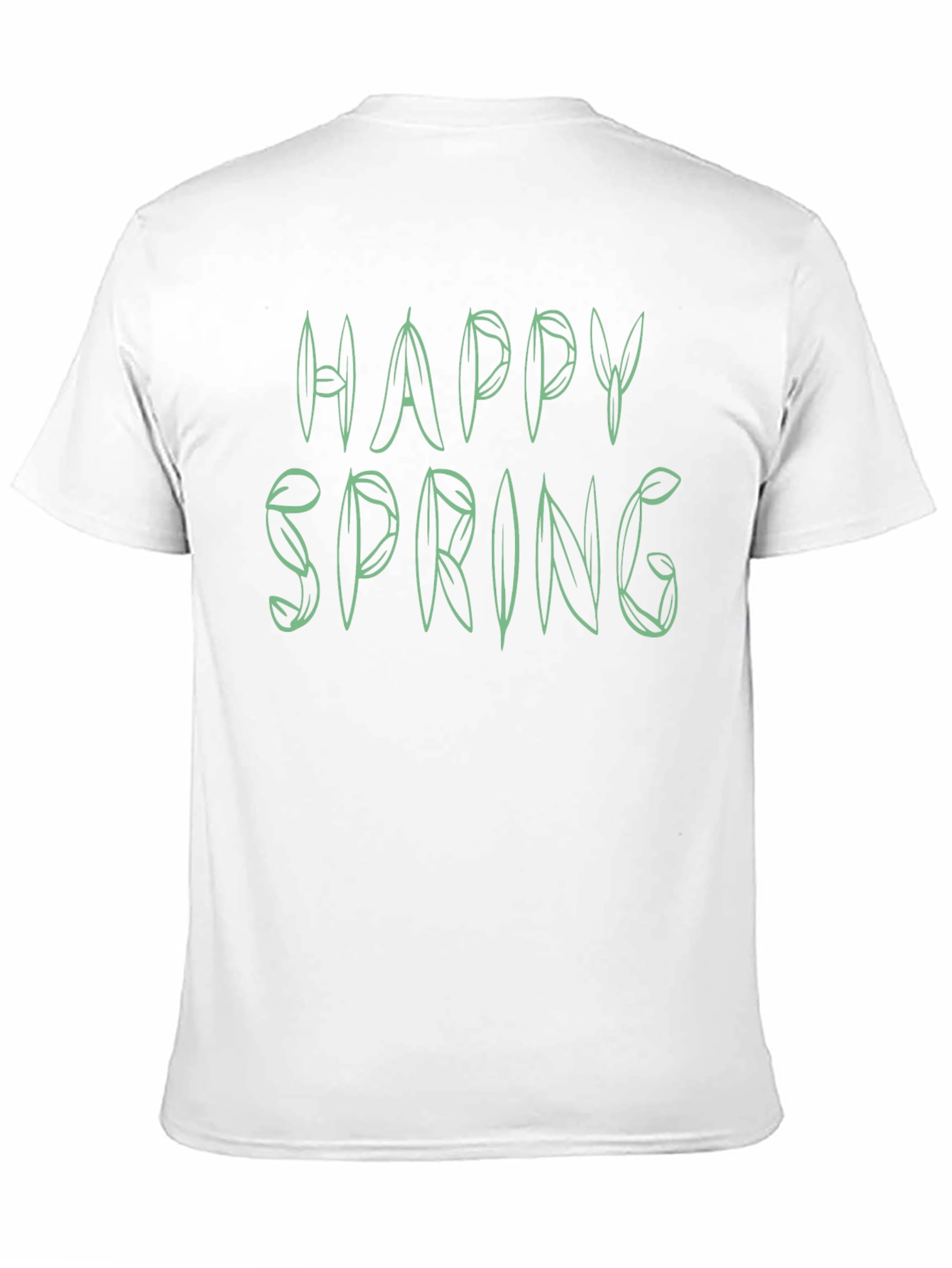 Happy Spring Green Leaf T-Shirt