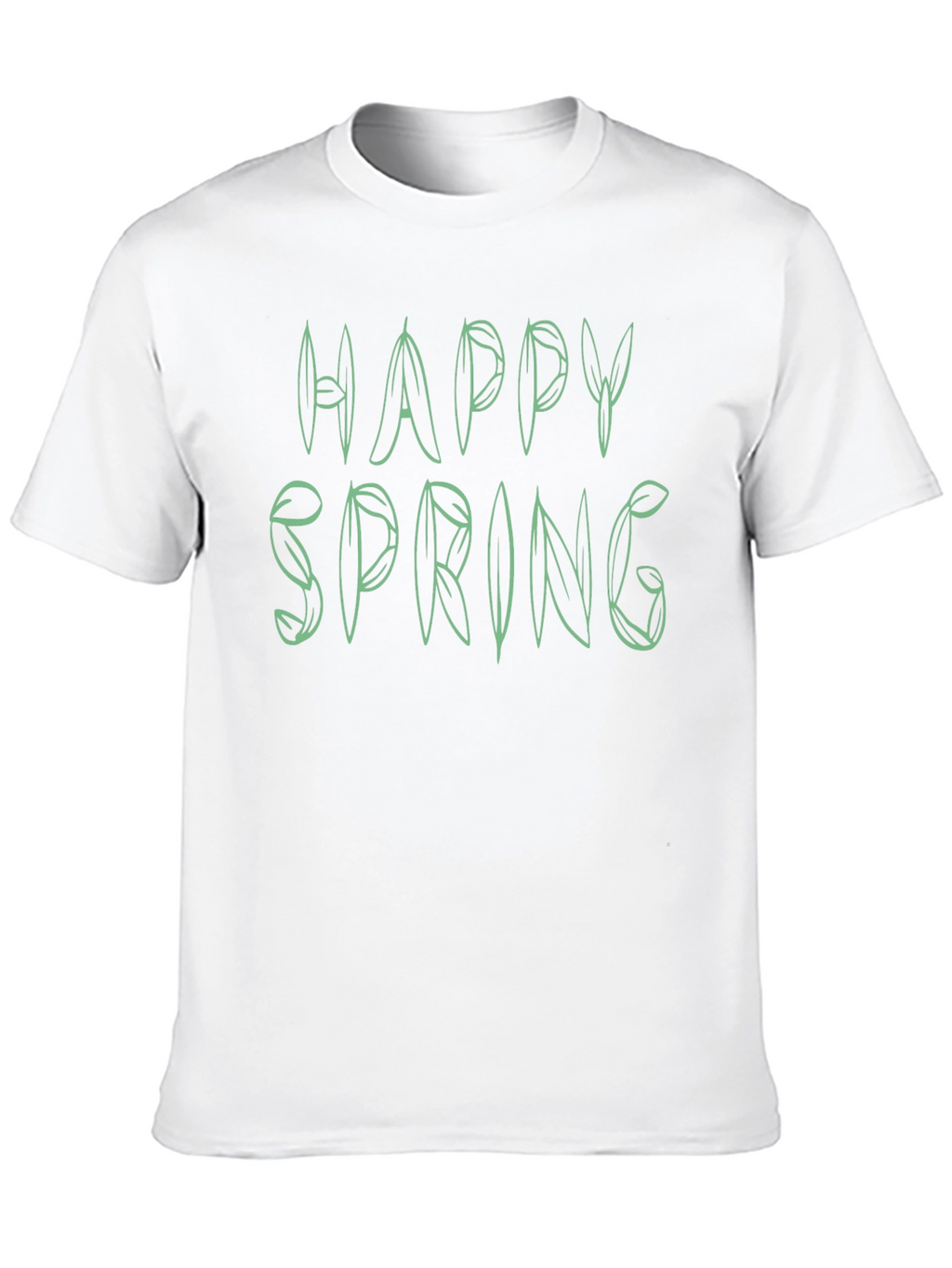 Happy Spring Green Leaf T-Shirt