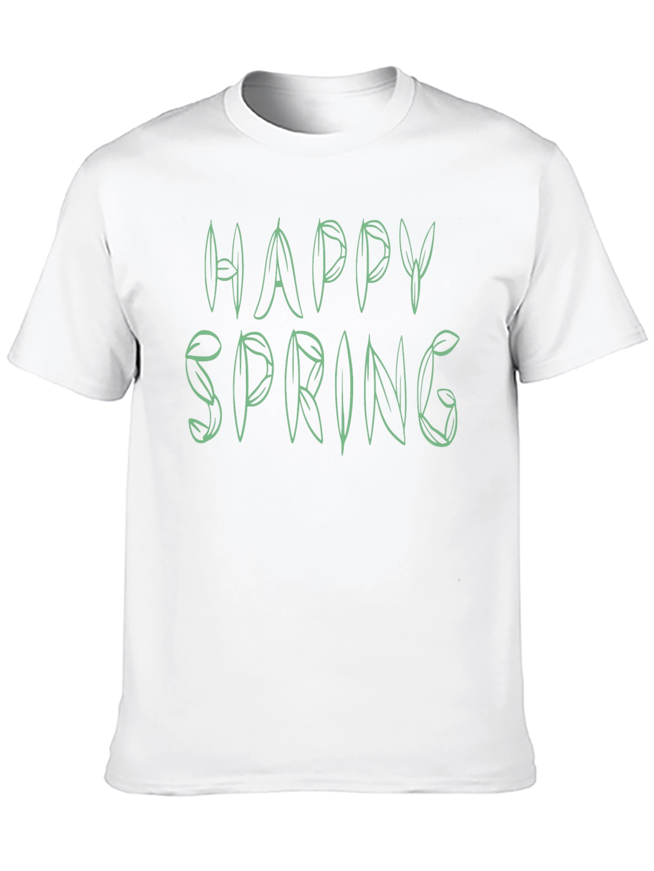 Happy Spring Green Leaf T-Shirt