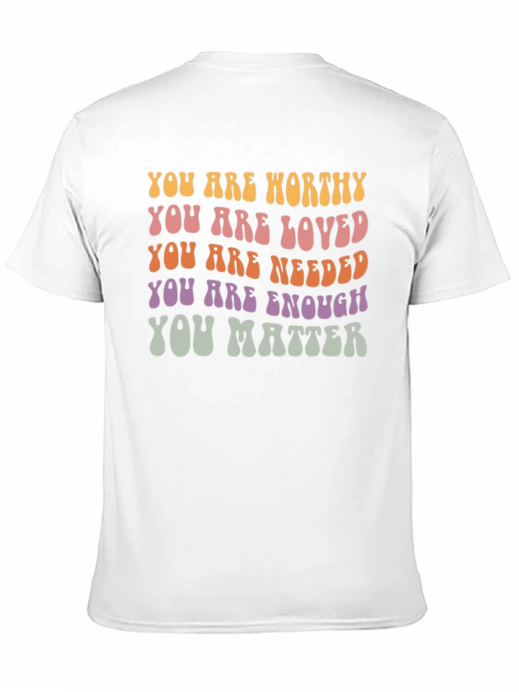 Positive Affirmation Graphic Tee - You Are Enough
