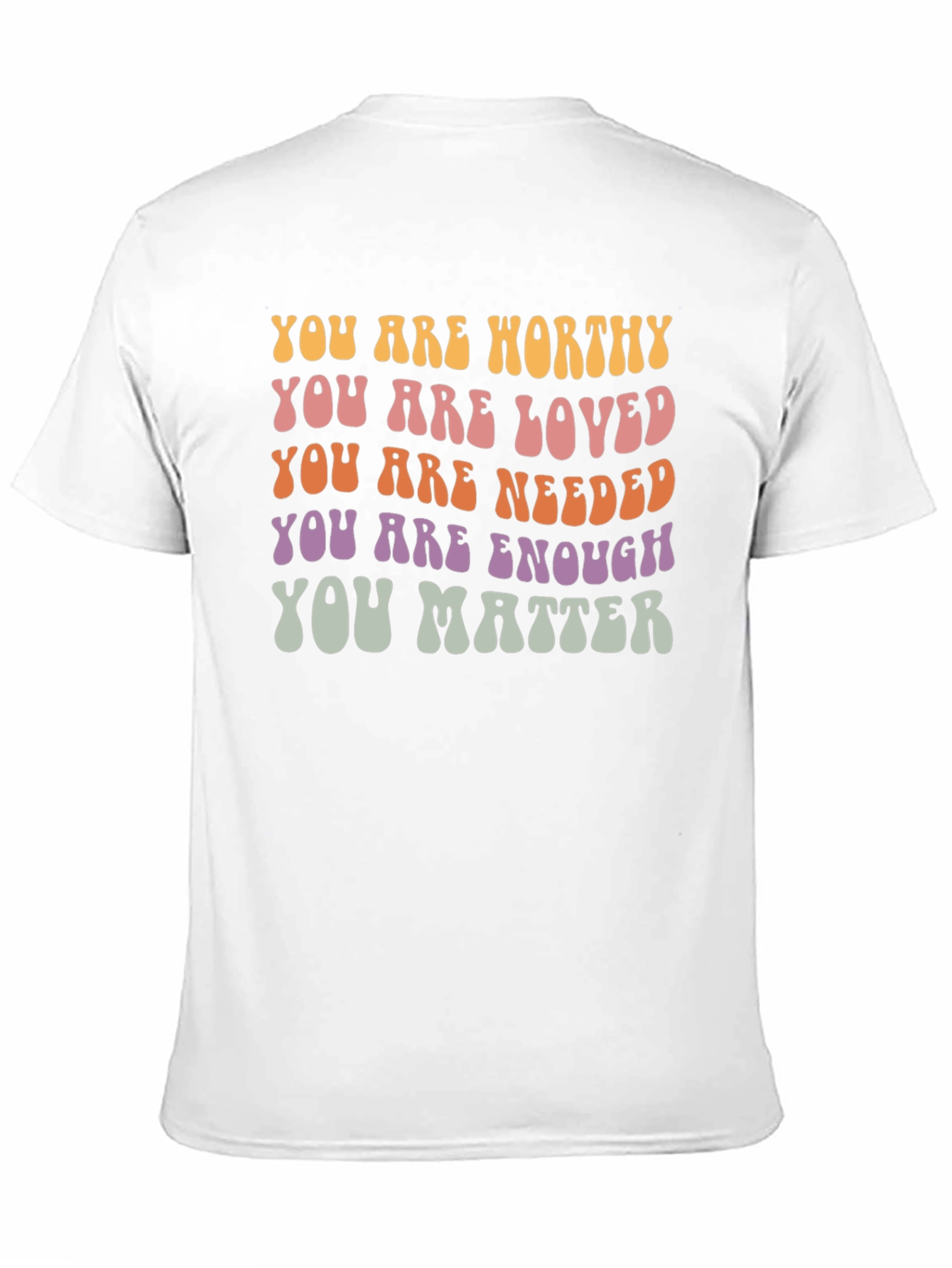 Positive Affirmation Graphic Tee - You Are Enough