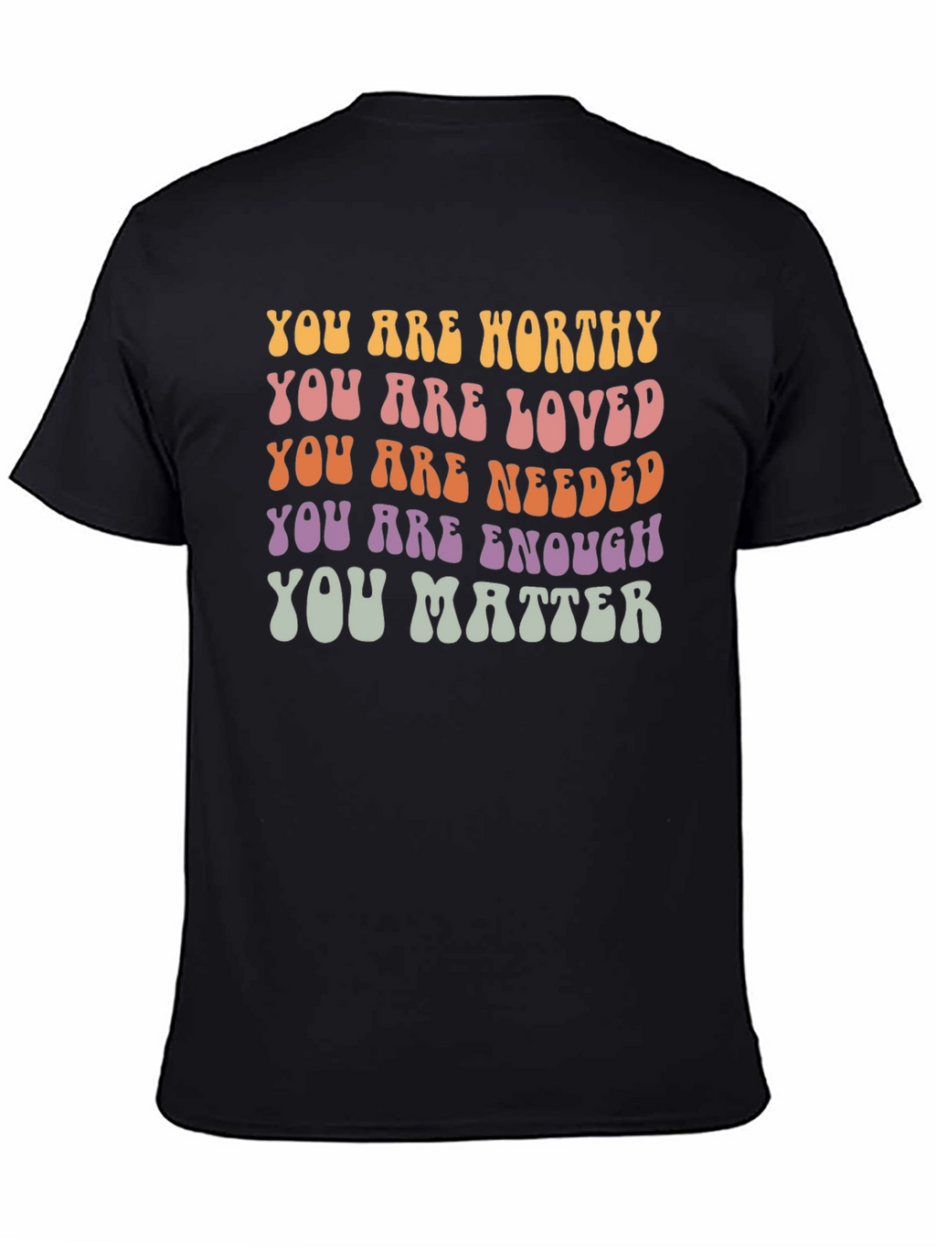 Positive Affirmation Graphic Tee - You Are Enough