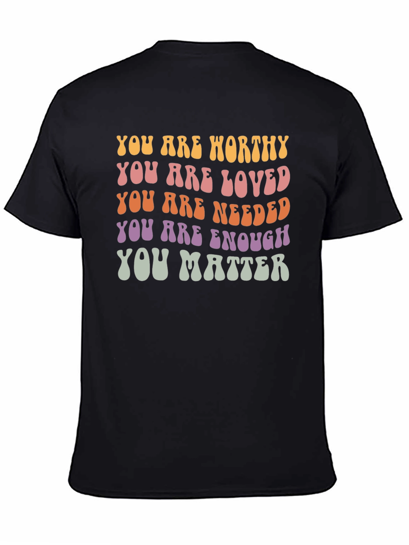 Positive Affirmation Graphic Tee - You Are Enough