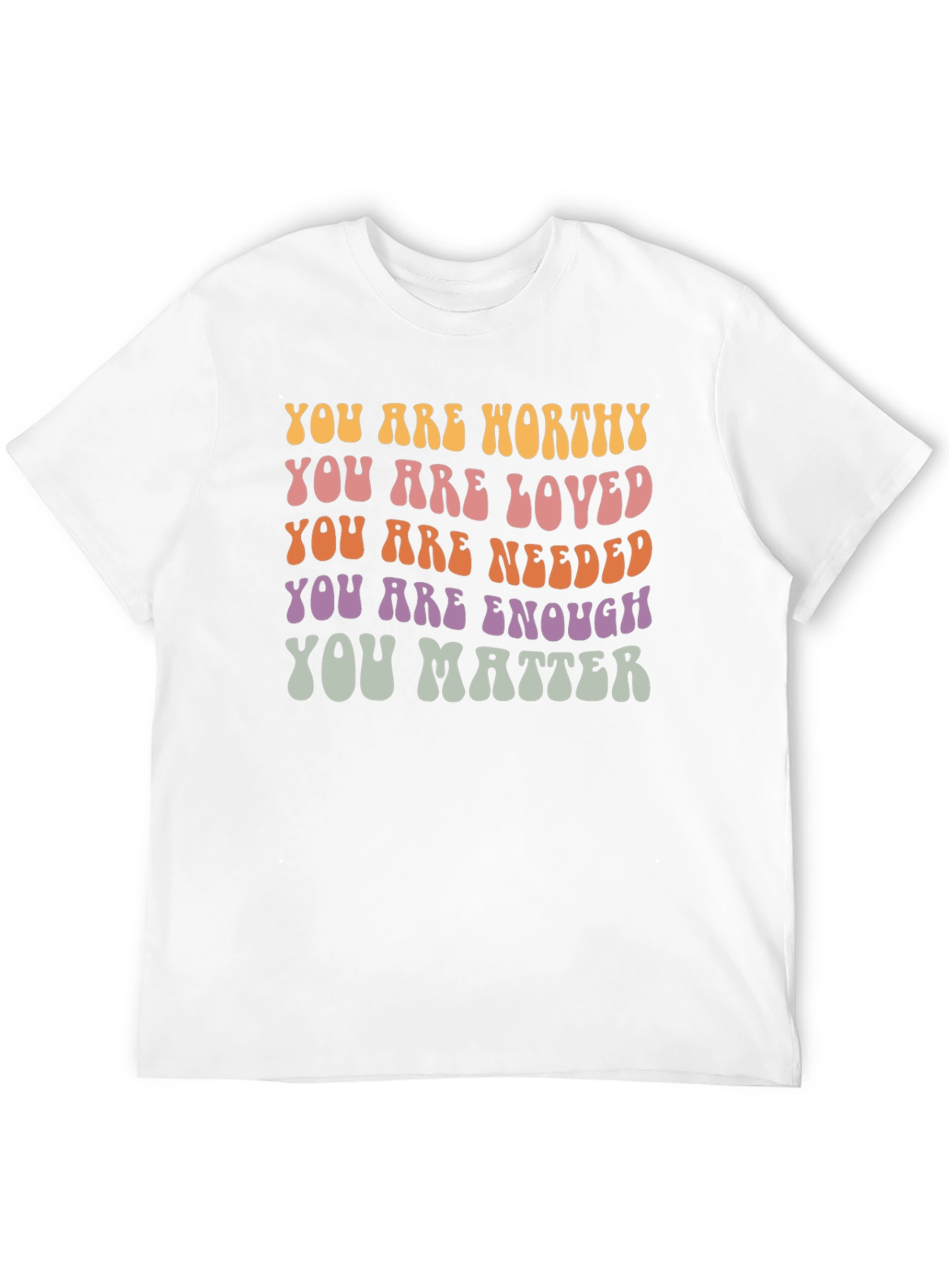 Positive Affirmation Graphic Tee - You Are Enough