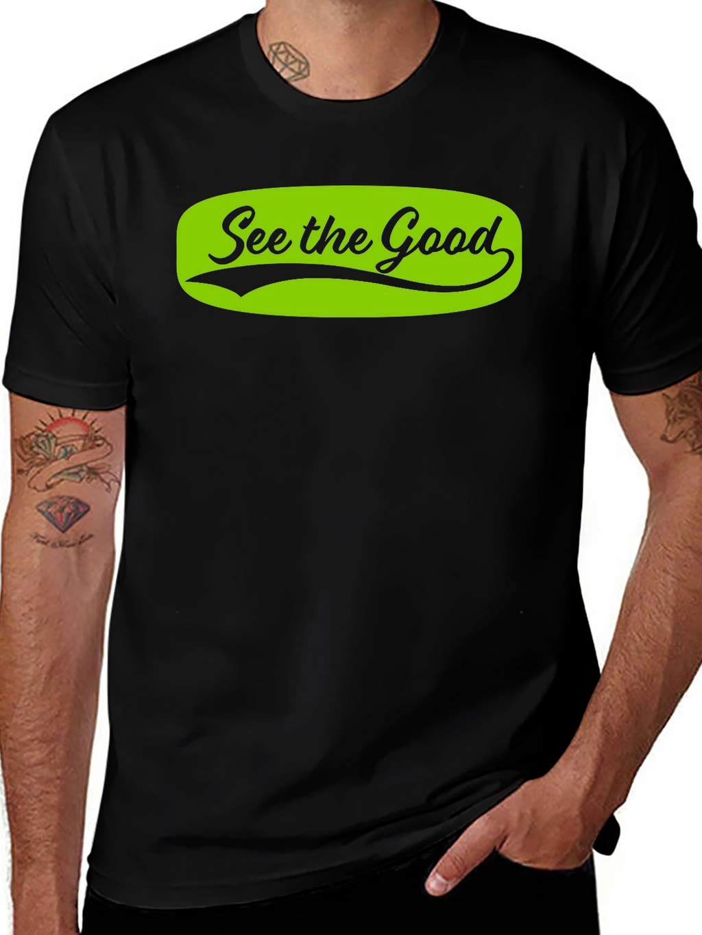See the Good Black T-Shirt