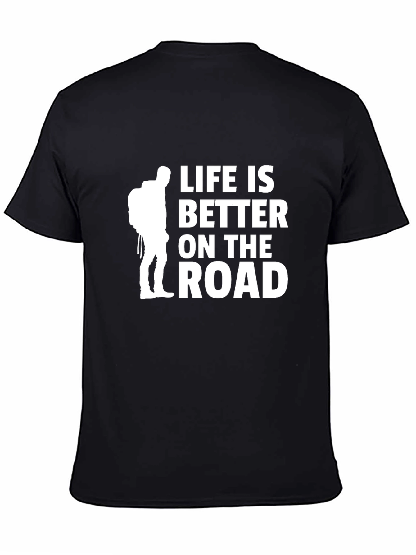 Life is Better on the Road Black T-Shirt