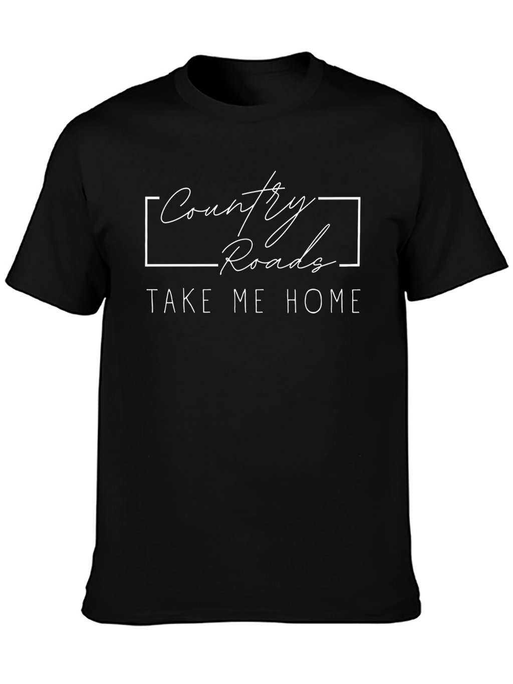 Country Roads Graphic Tee - Black