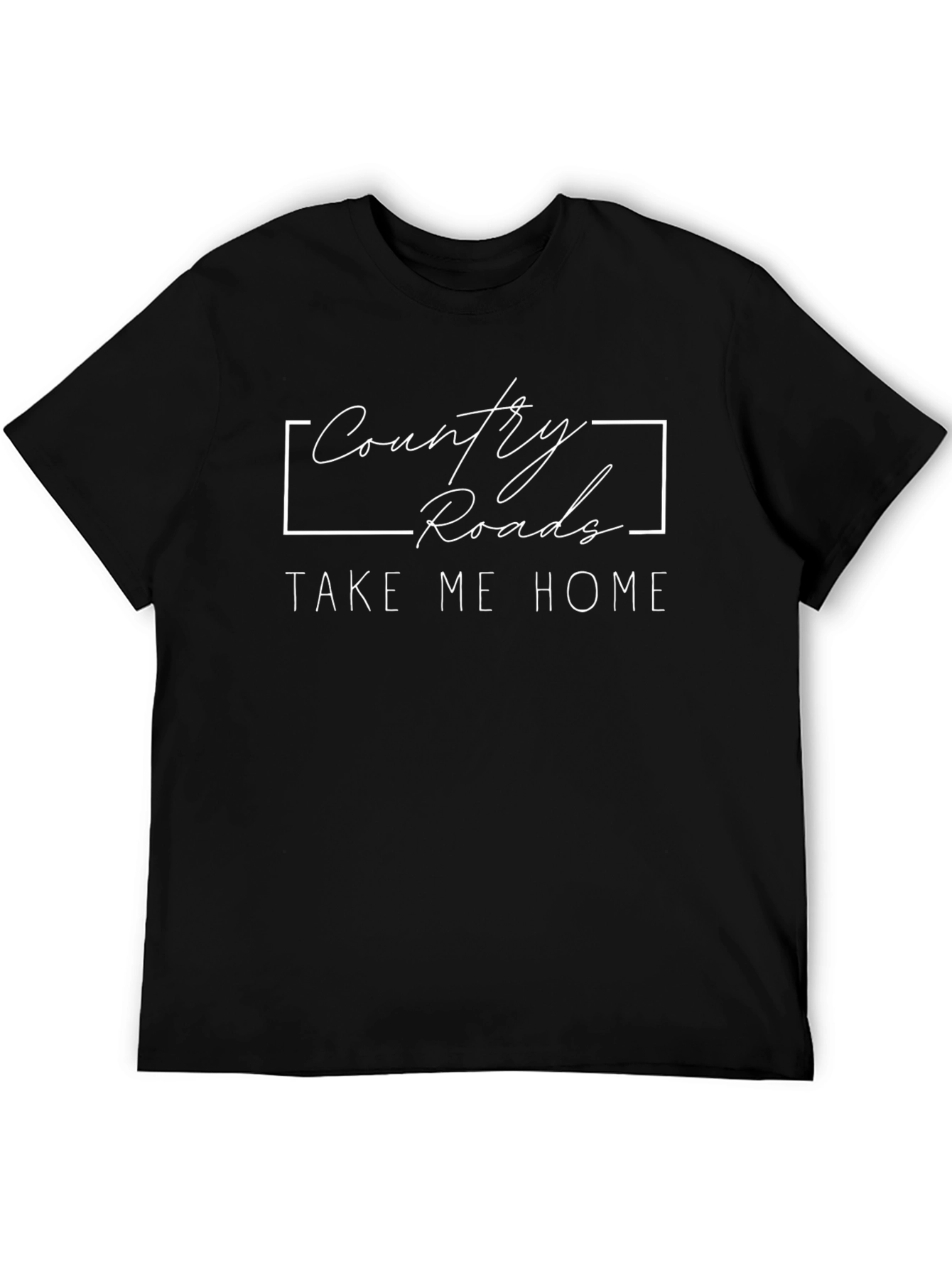 Country Roads Graphic Tee - Black