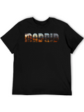 Madrid Skyline Black T-Shirt