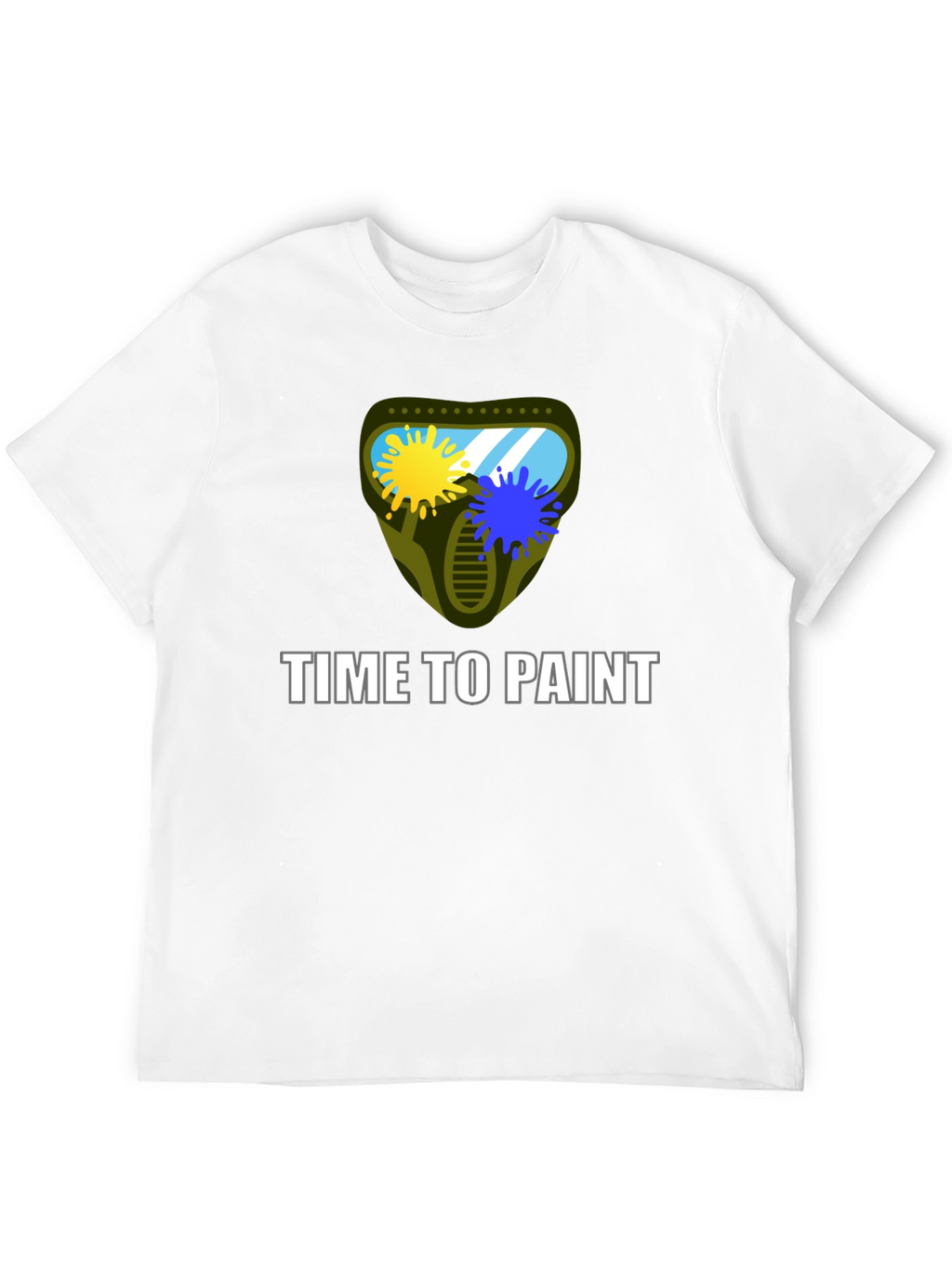 Time to Paint Graphic T-Shirt - Black Cotton Tee