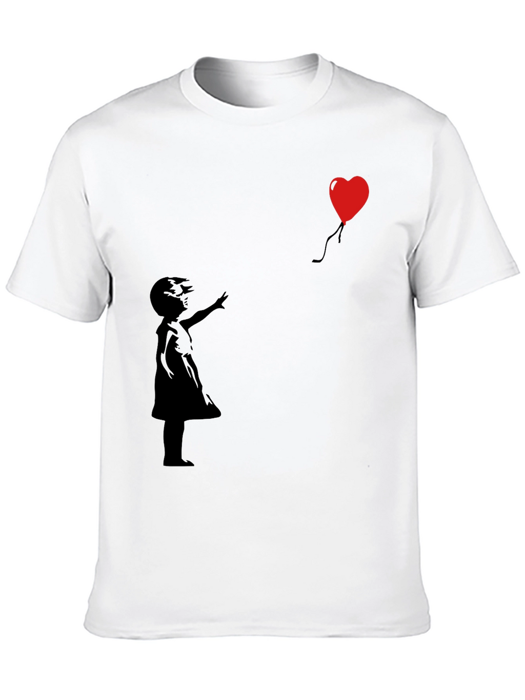 Banksy Girl with Balloon T-Shirt - Stylish Graphic Tee