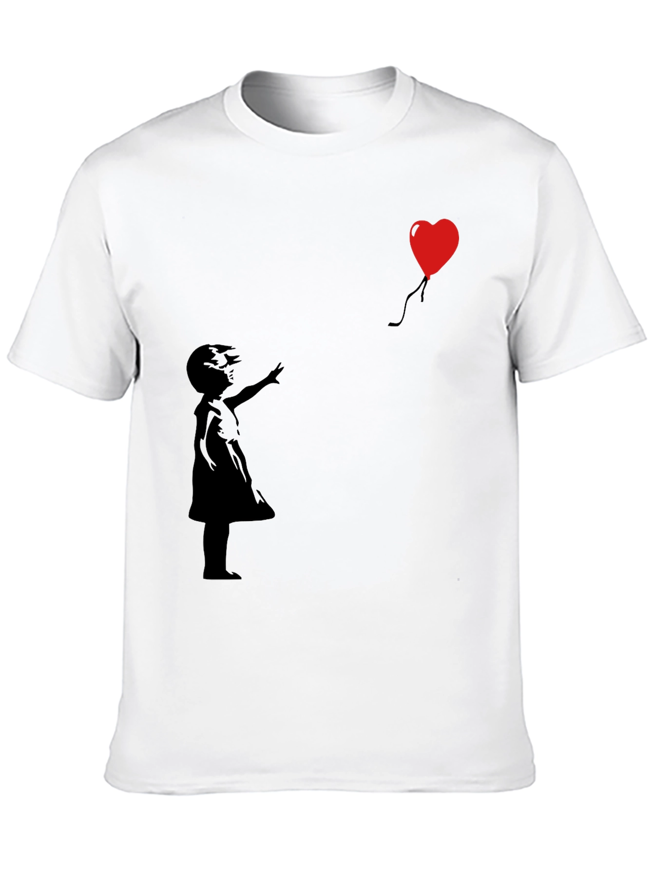 Banksy Girl with Balloon T-Shirt - Stylish Graphic Tee
