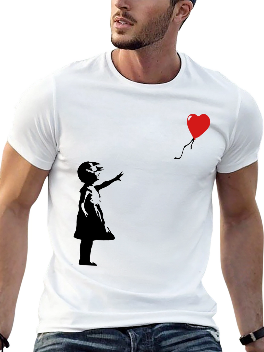 Banksy Girl with Balloon T-Shirt - Stylish Graphic Tee