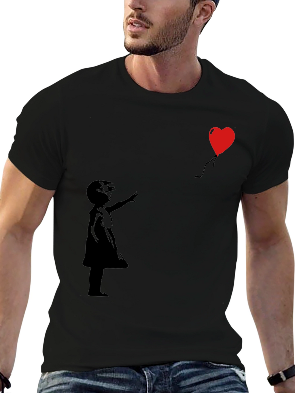 Banksy Girl with Balloon T-Shirt - Stylish Graphic Tee