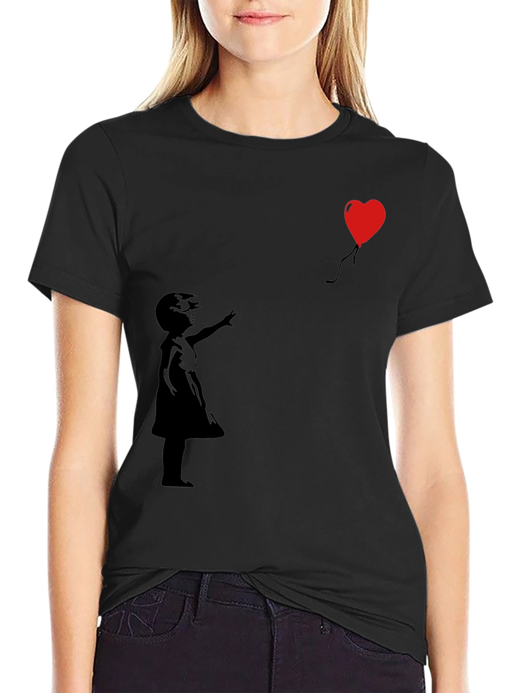 Banksy Girl with Balloon T-Shirt - Stylish Graphic Tee
