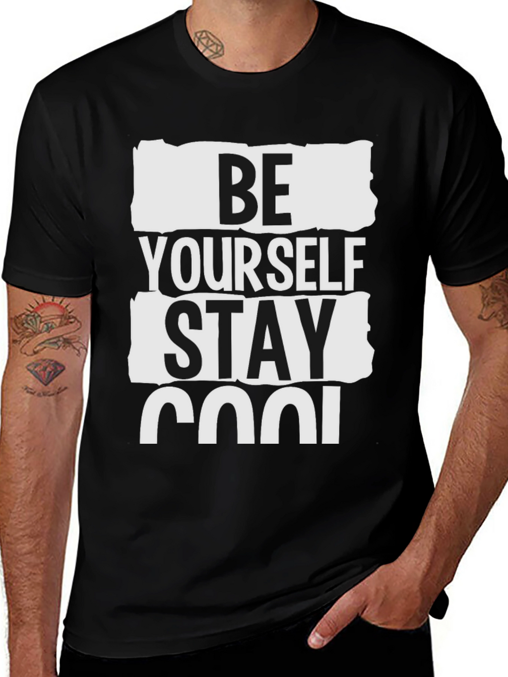 Be Yourself Stay Cool Graphic T-Shirt