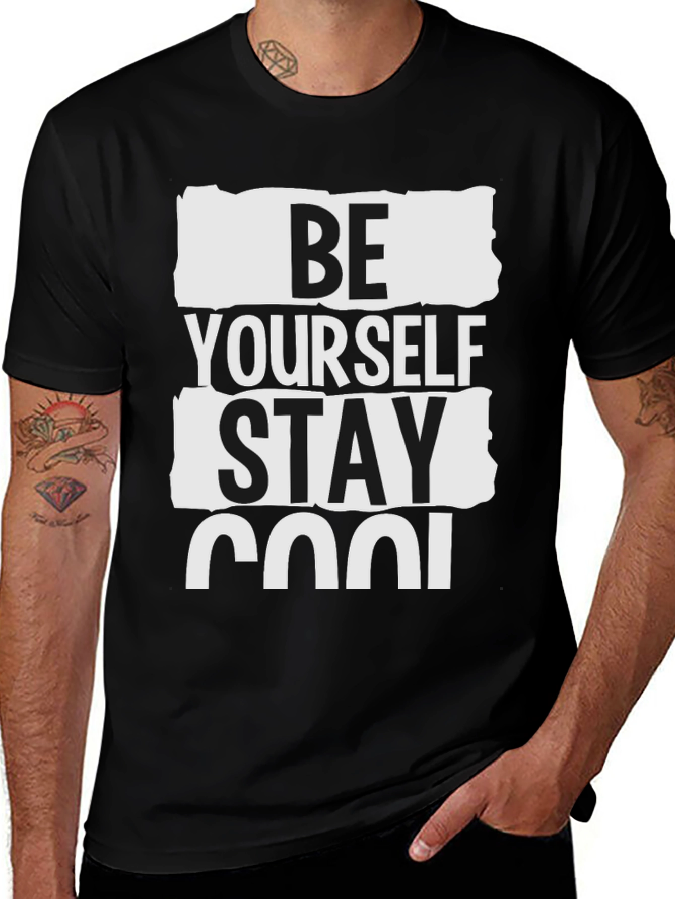 Be Yourself Stay Cool Graphic T-Shirt