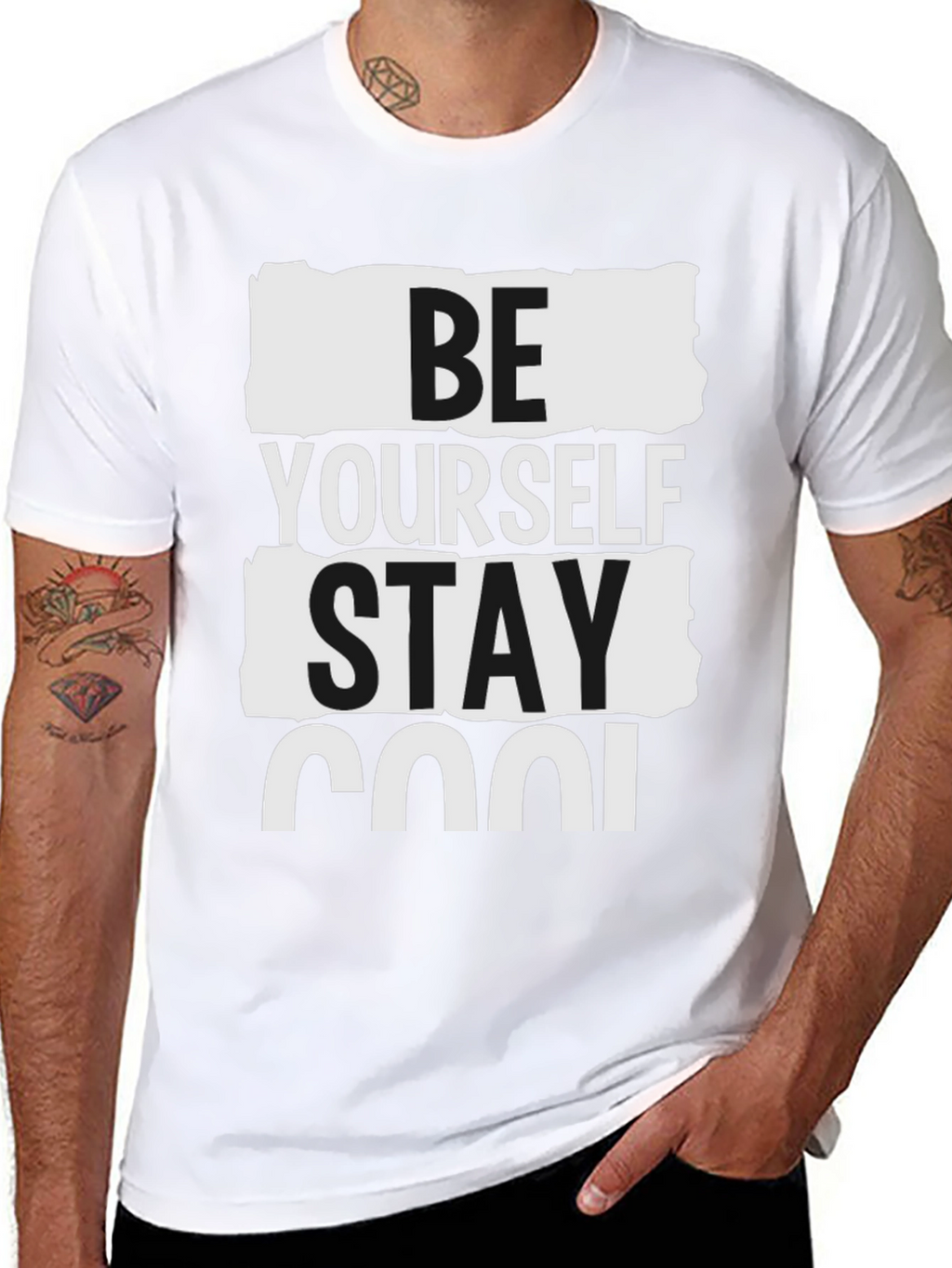 Be Yourself Stay Cool Graphic T-Shirt