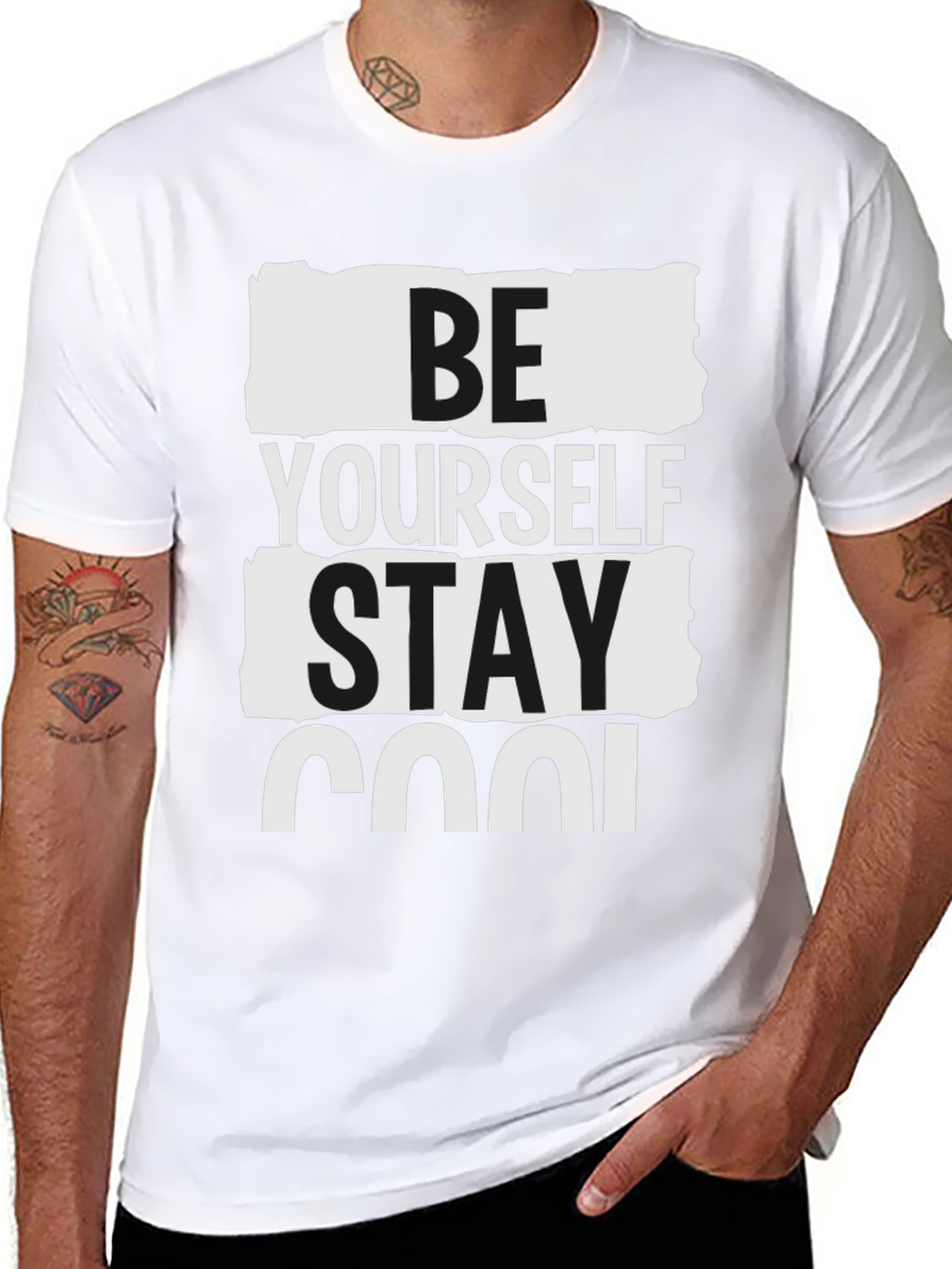 Be Yourself Stay Cool Graphic T-Shirt