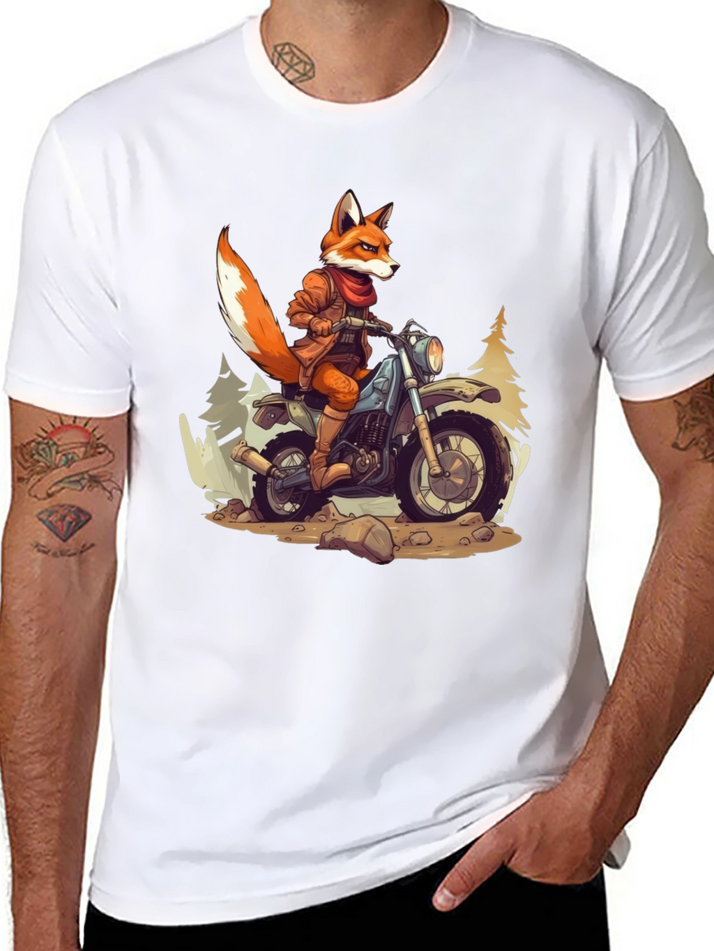 Fox Rider Graphic T-Shirt