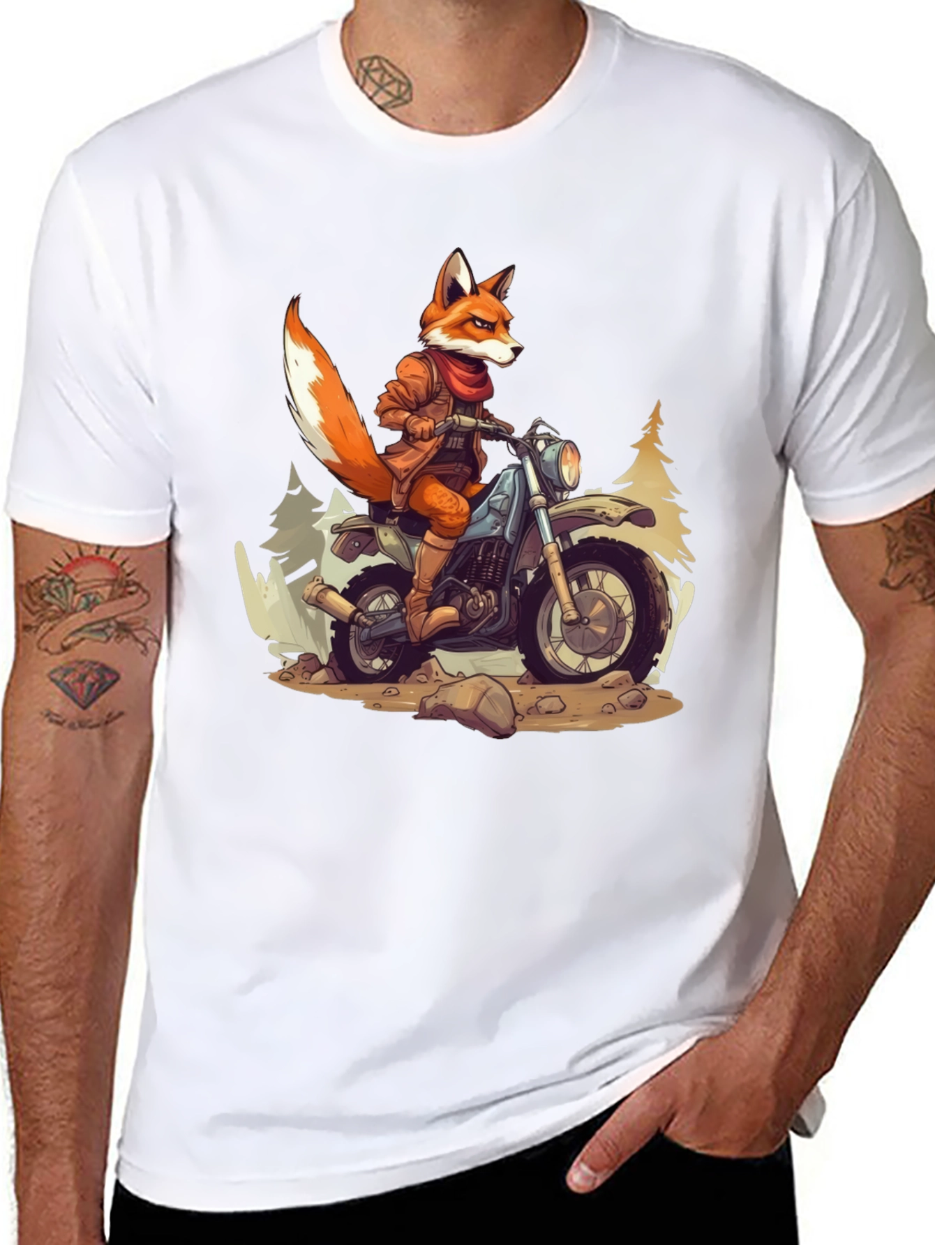 Fox Rider Graphic T-Shirt