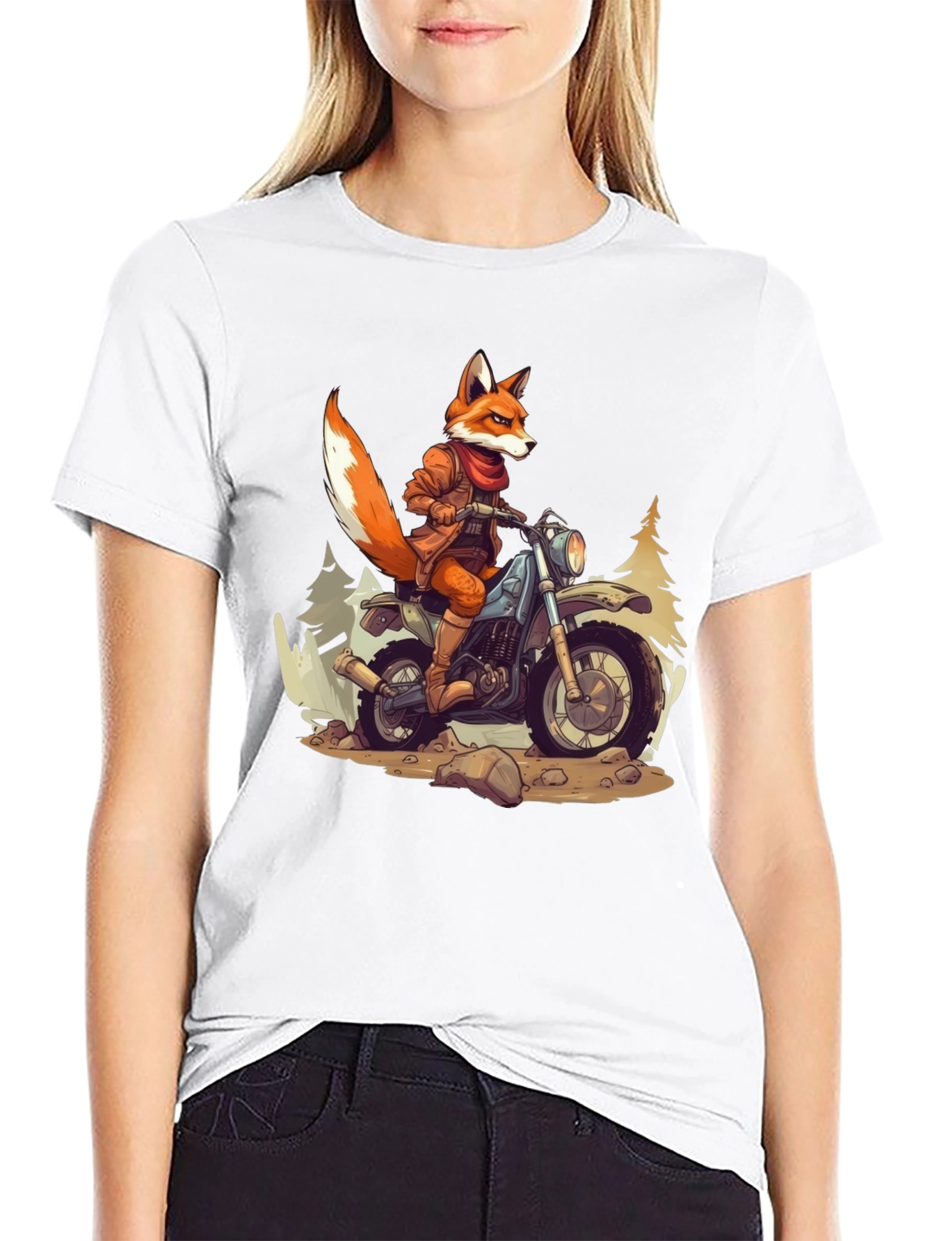 Fox Rider Graphic T-Shirt
