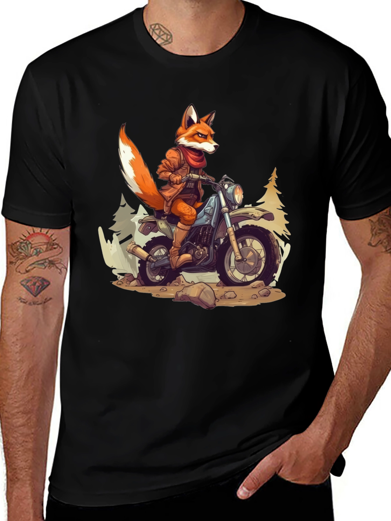 Fox Rider Graphic T-Shirt
