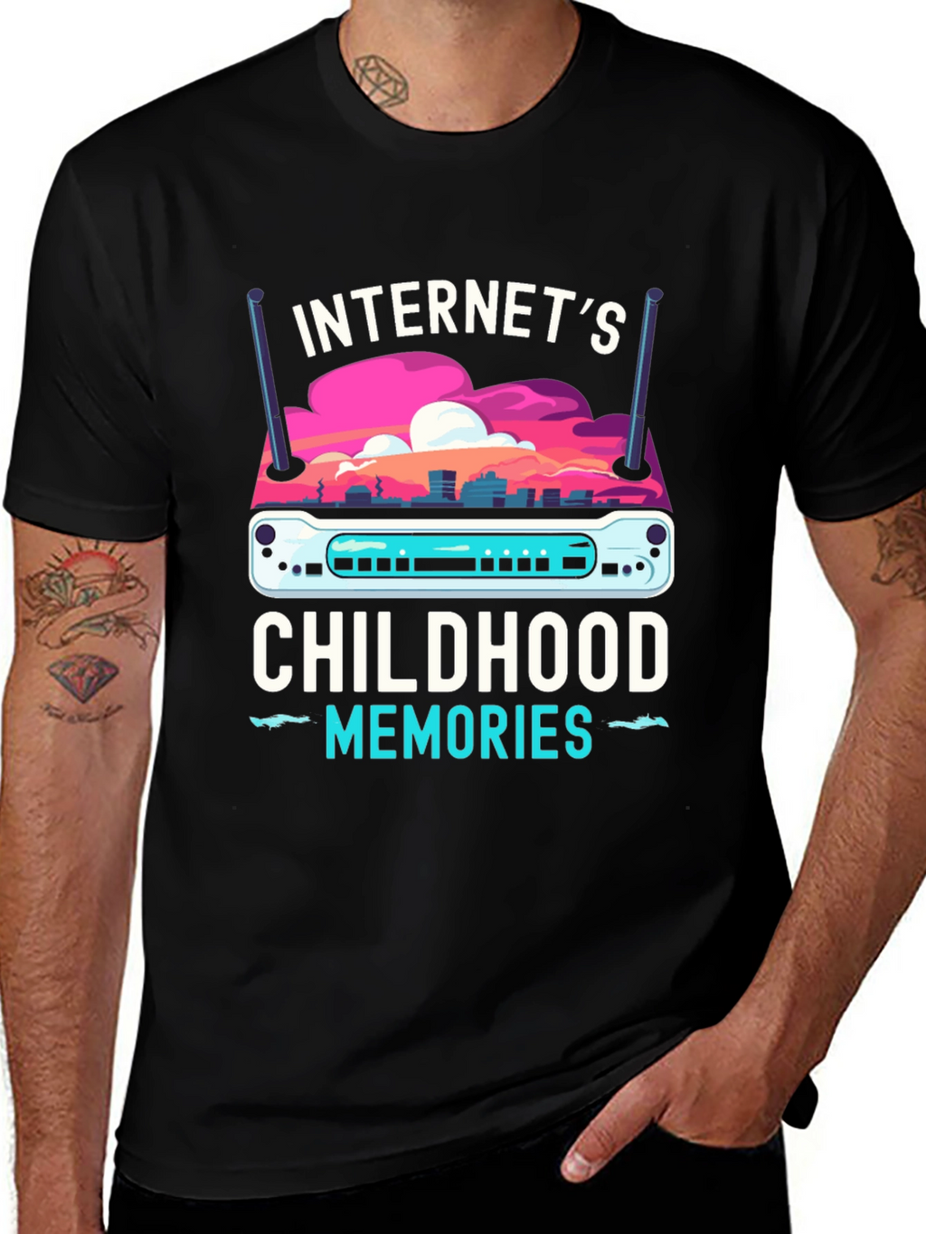 Internets Childhood Memories Router T-Shirt