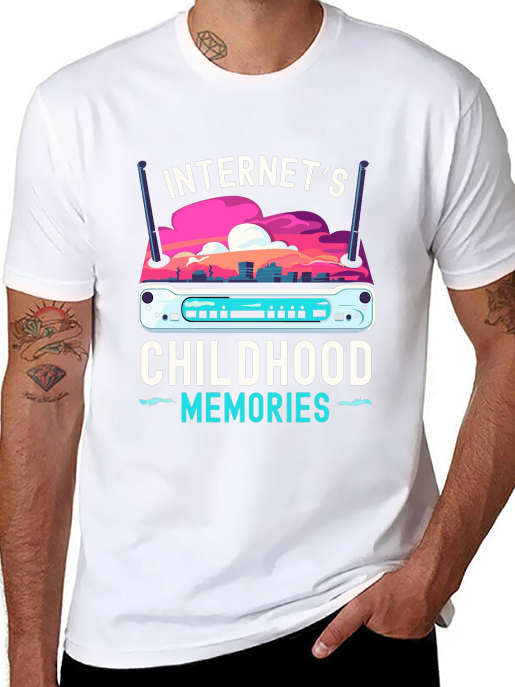 Internets Childhood Memories Router T-Shirt