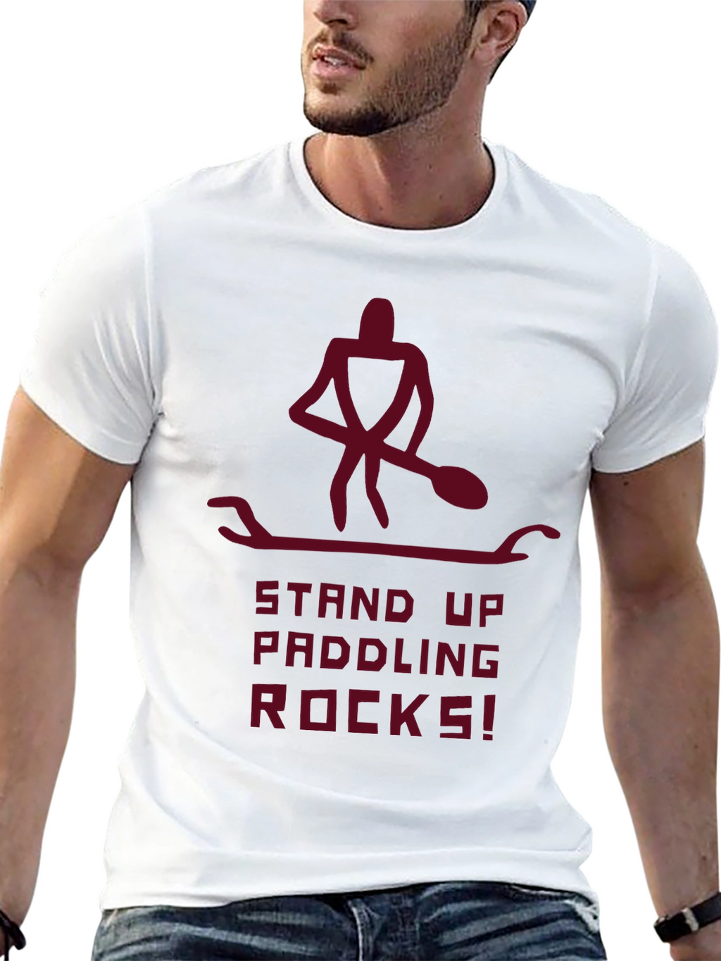 Stand Up Paddling Rocks! Graphic Tee