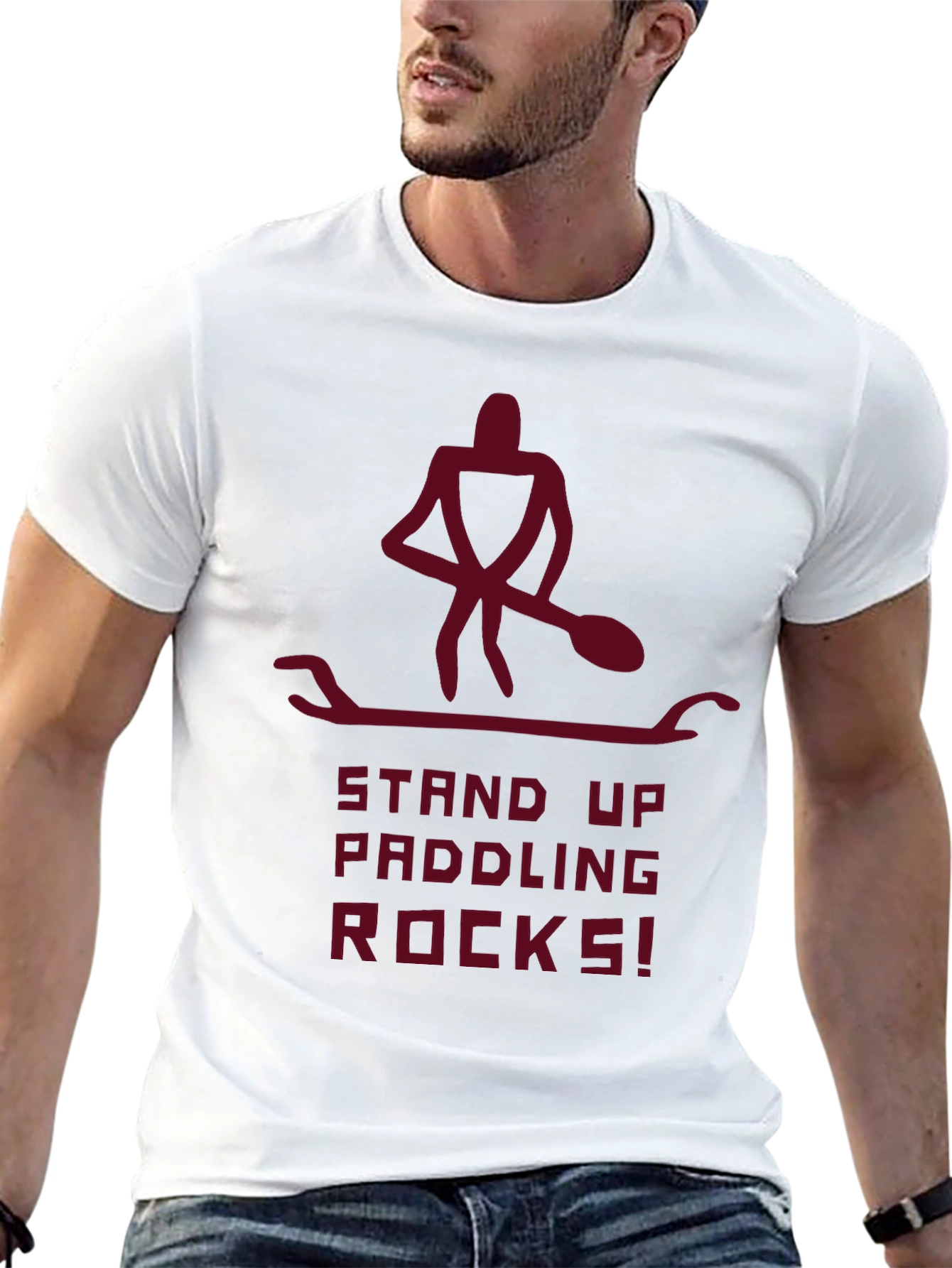 Stand Up Paddling Rocks! Graphic Tee