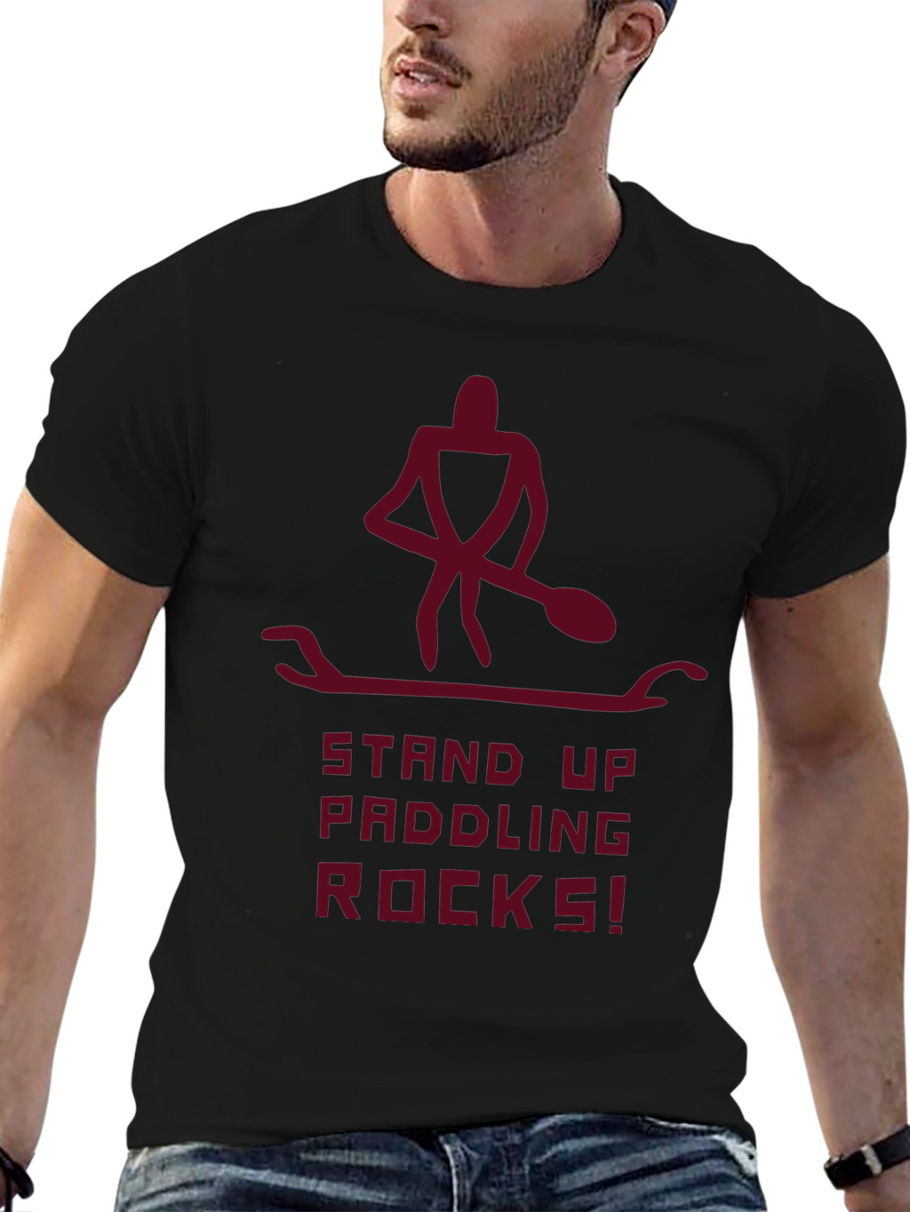 Stand Up Paddling Rocks! Graphic Tee