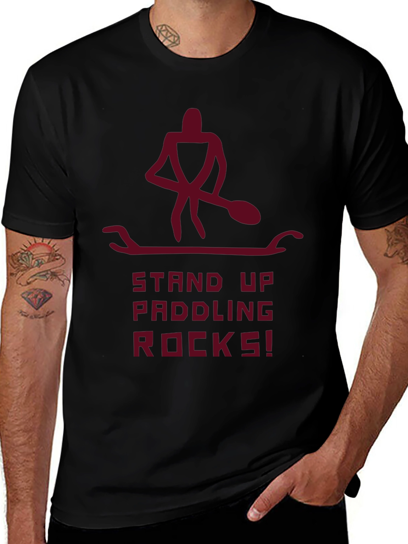Stand Up Paddling Rocks! Graphic Tee