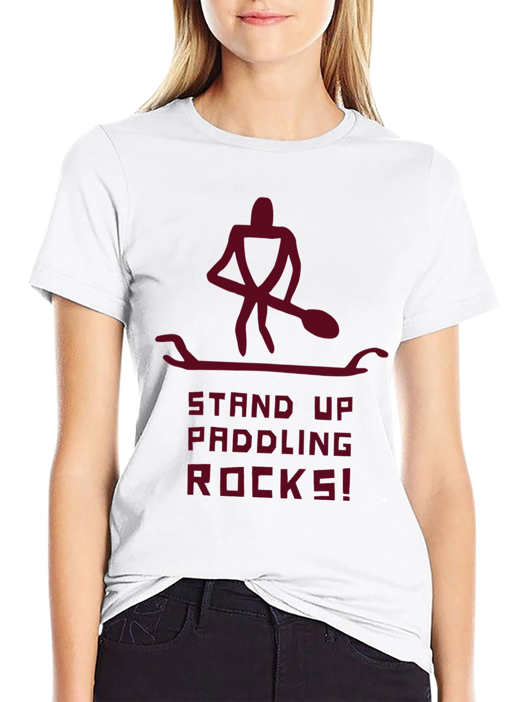 Stand Up Paddling Rocks! Graphic Tee